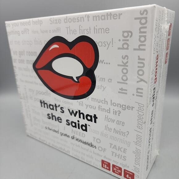 Party Game of Innuendos "Thats What She Said" Sealed Brand New Cards Bucks Hens - Picture 2 of 12